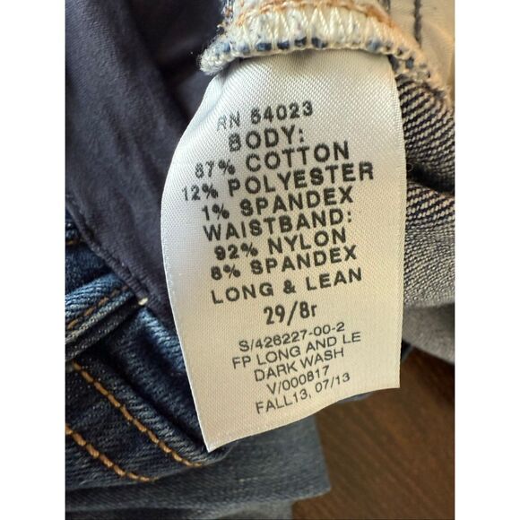 Gap Maternity long and lean dark wash jean size 29/8R - Picture 5 of 7